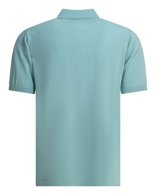 Beams Plus Blue 12G Polo Shirts Light for men