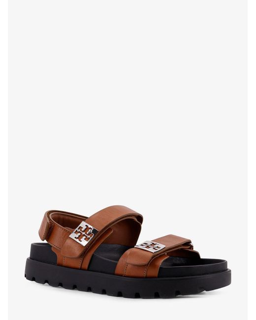 Tory Burch White Mellow Low Leather Sandals