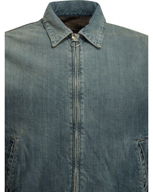 Kapital Blue Hacksaw Drizzier Denim Jacket Light for men