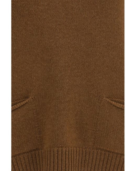 Ella Brown High Neck Sweater Castagno
