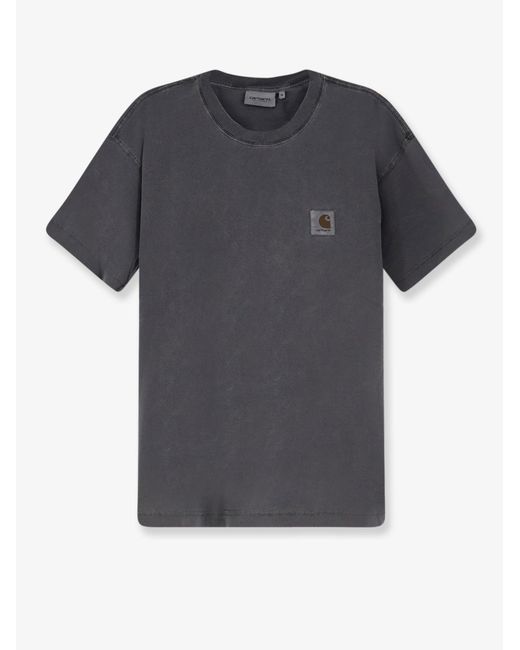 Carhartt Gray Nelson Cotton T-Shirt for men