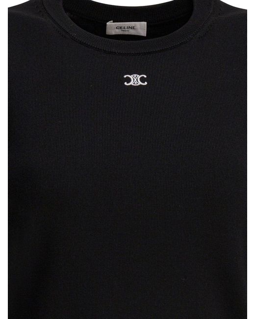 Céline Black Triomphe Wool Vest