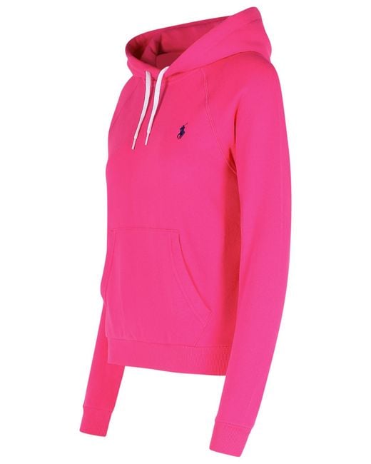 Polo Ralph Lauren Pink Fuchsia Cotton Sweatshirt