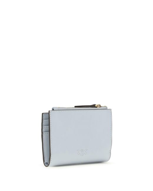 Pinko White Wallet Light Calf Leather