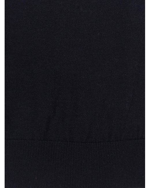 Boss Blue Wool, Silk And Cashmere Sweater for men