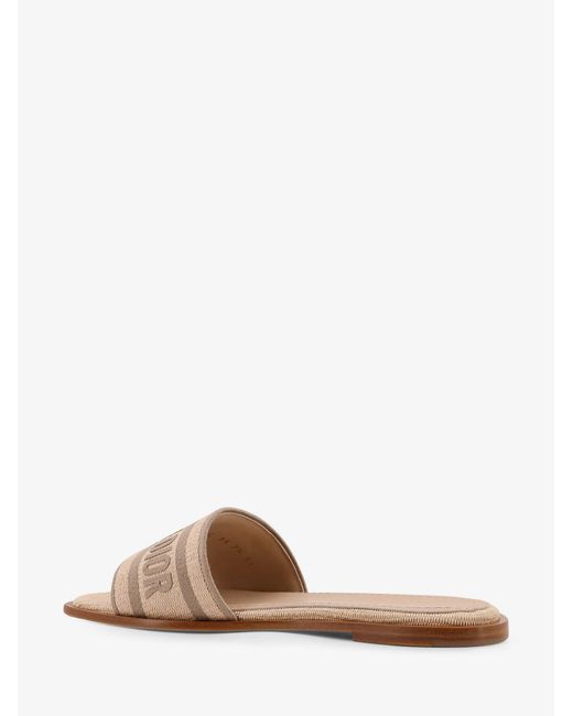 Dior Natural Dway Iviera Flat Sandals