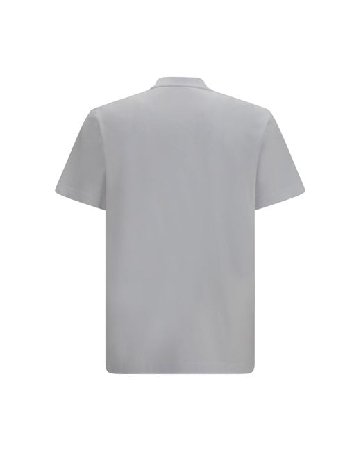 Moncler Gray Logo Patch Cotton Jersey T-Shirt for men