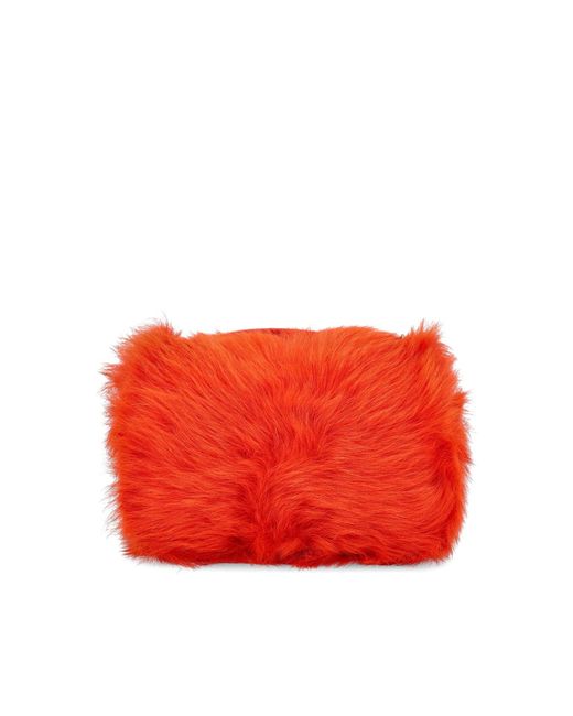 Saint Laurent Red Leather Crossbody Bag