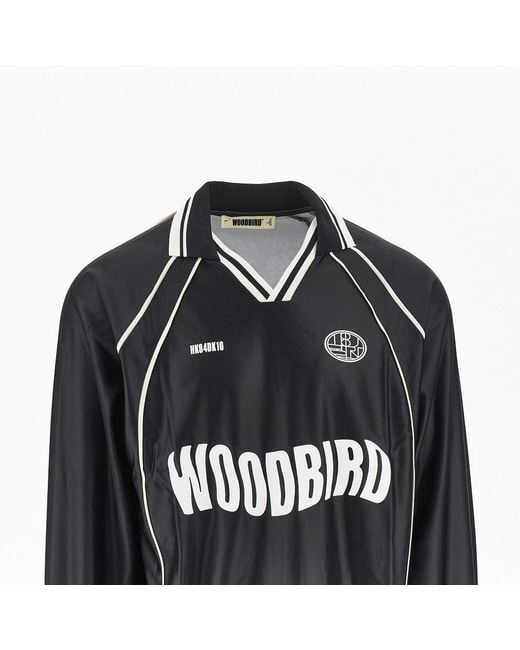 Woodbird Black 'Wbtaka' Sports Polo Shirt for men
