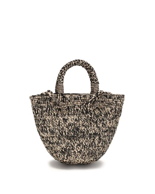 IBELIV Metallic Arona Raffia Bucket Bag Tiga