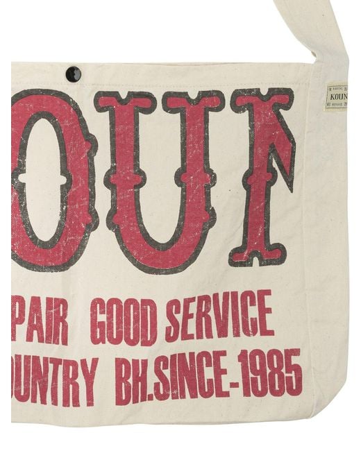 Kapital White Kountry Factory Book Bag for men
