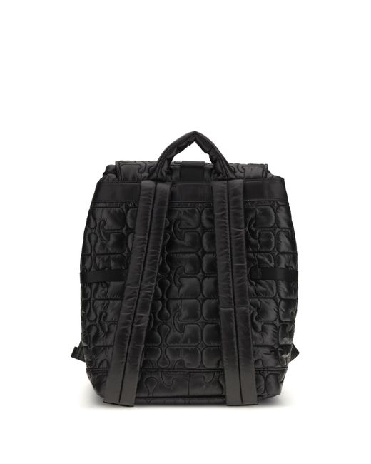 Ganni Black Quilted Backpack