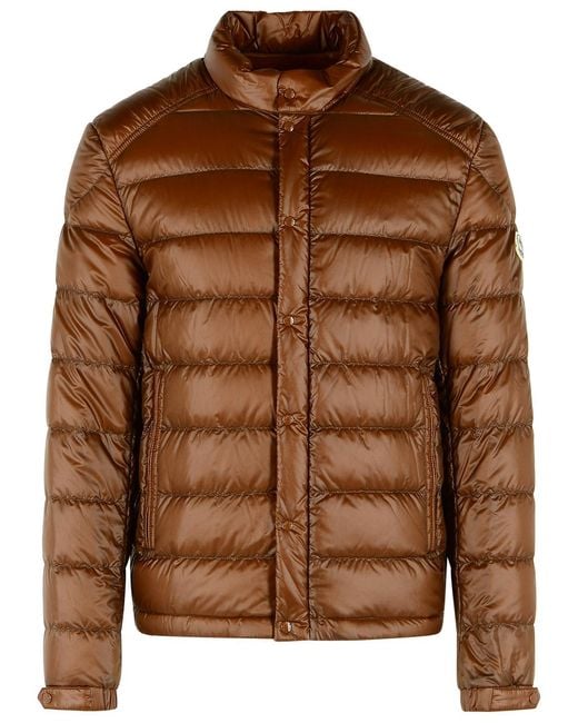 Moncler Brown Short Jacket Lyco for men