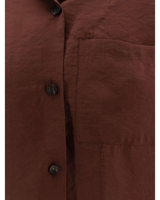 Hevò Brown Novoli Modal Blend Shirt