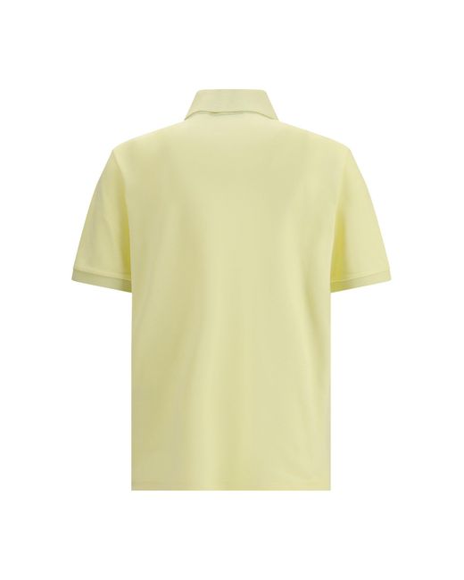 Thom Browne Yellow Polo Shirt Whit Iconic Bands for men