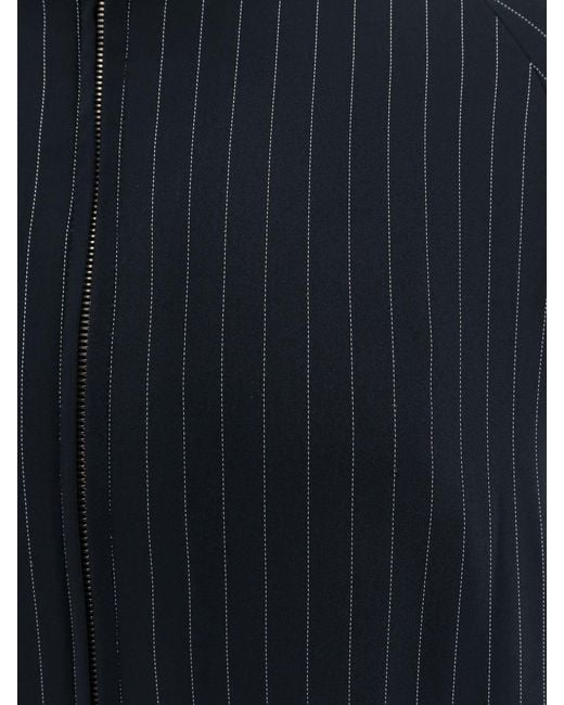 Frankie Shop Blue Jacket Baxter Pinstripe