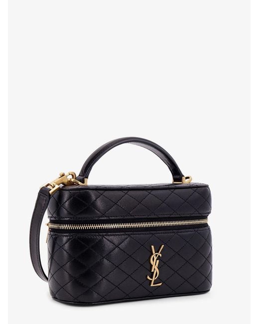 Saint Laurent Blue Gaby Vanity Leather Crossbody Bag