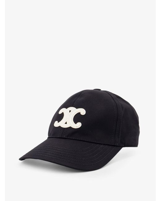 Céline Blue Triomphe Cotton Baseball Hat