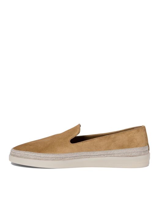 Prada Brown Leather Loafers for men