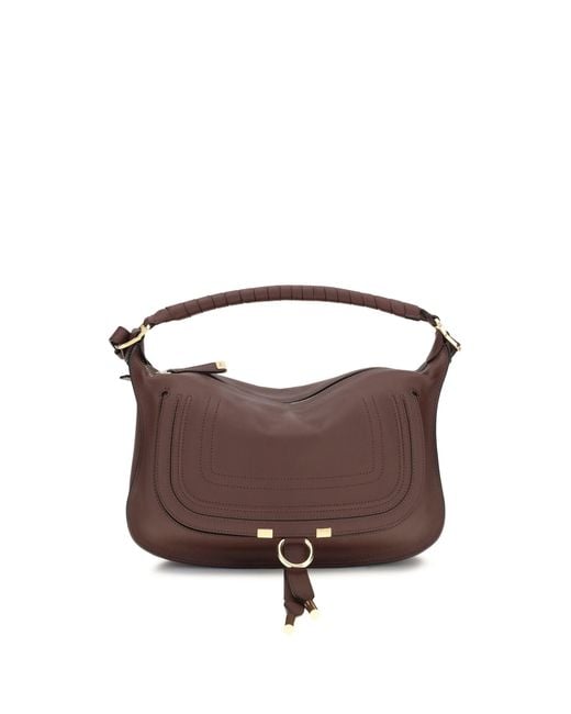 Chloé Brown Chloã Marcie Small Shoulder Bag