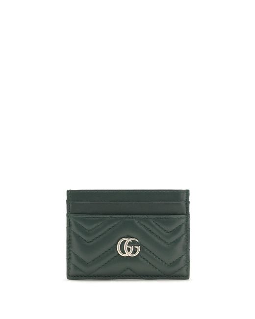 Gucci Green Gg Marmont Cardholder
