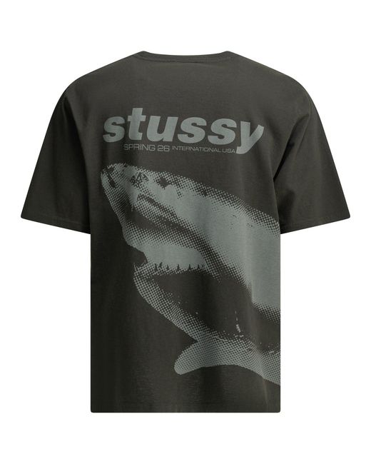 Stussy Black Cotton T-Shirts for men