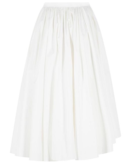Self-Portrait White Self Portrait Midi Skirt