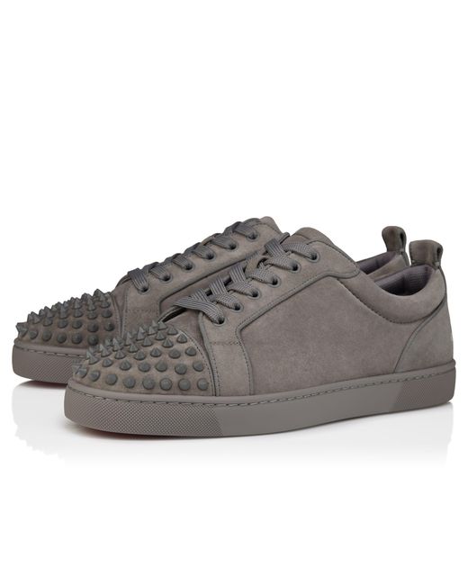Christian Louboutin Gray Louis Jr Spikes Canopy Sneakers for men