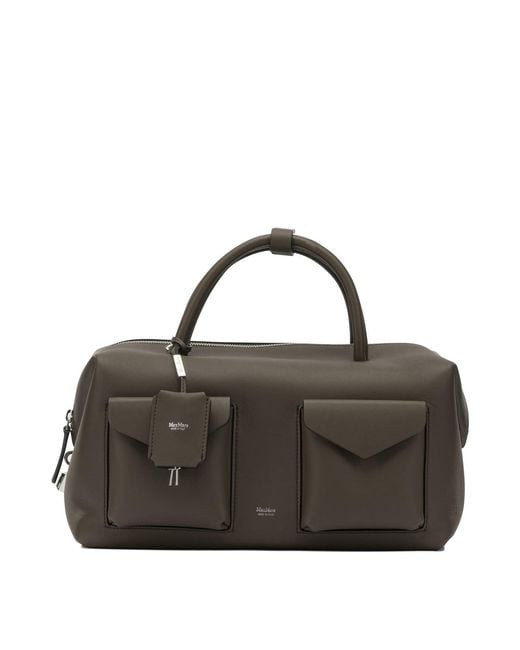 Max Mara Black Medium Leather Handbag Handbags