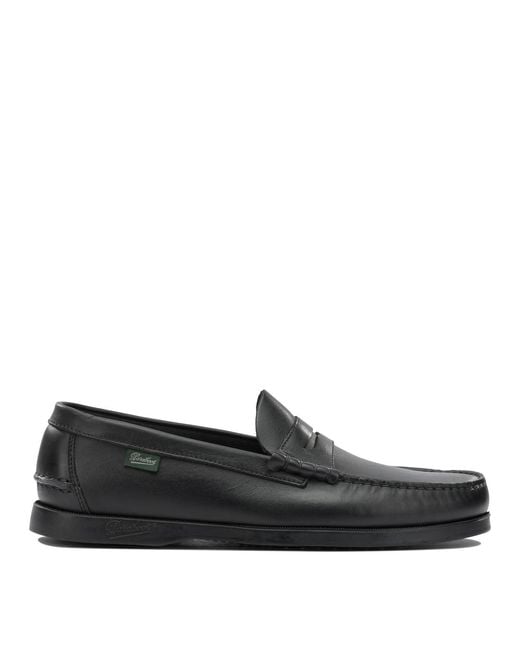 Paraboot Black "Coraux Marine" Moccasins for men