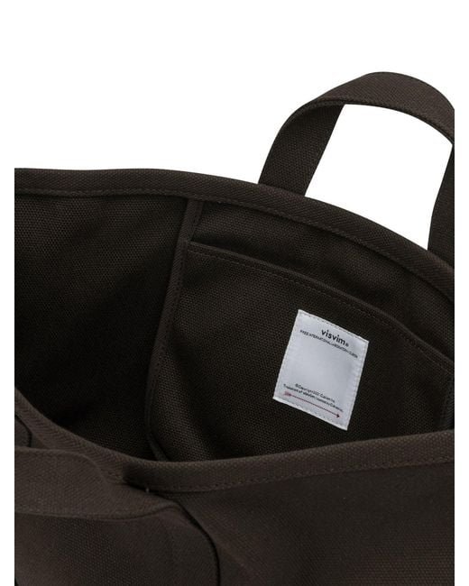 Visvim Black "Canvas Rime Tote M" Large Hand Bag for men