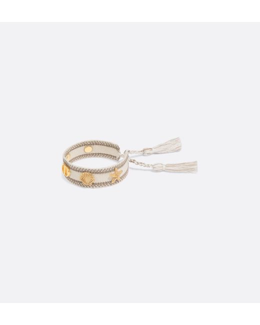 Dior White "Iviera" Bracelet