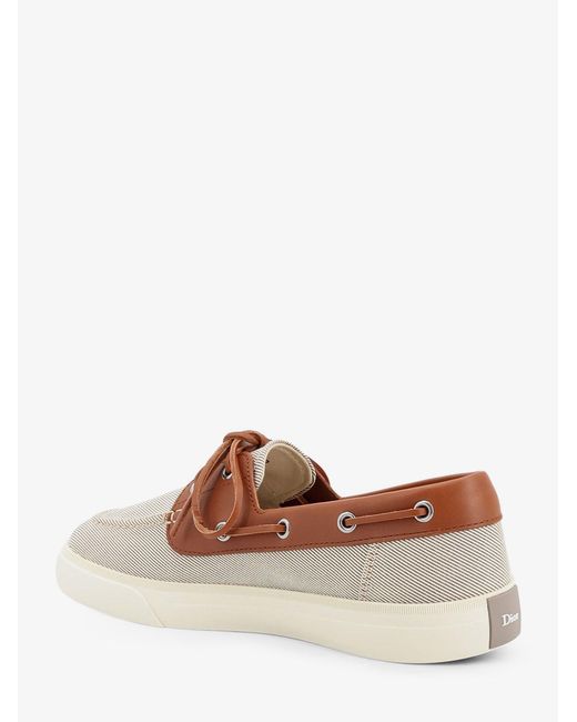 Dior Brown Dior Chester Dioriviera Canvas And Leather Loafers for men