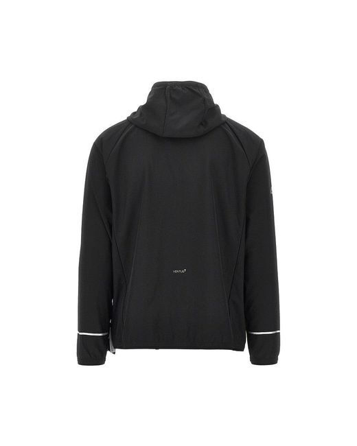EA7 Black Dynamic Athlete Ventus7 Full-Zip Hoodie for men