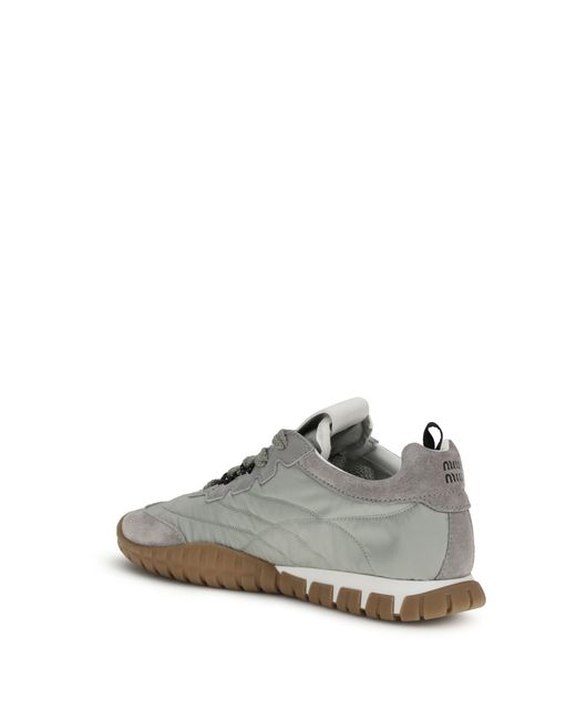 Miu Miu White Tyre Sneakers