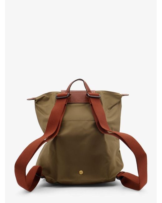 Longchamp Brown Le Pliage Nylon Backpack
