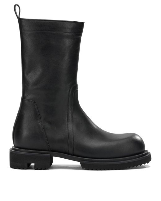 Rick Owens Black "Creeper Gabe" Combat Boots