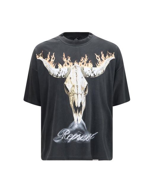 Represent Black British Cowboys T-Shirt Stained for men