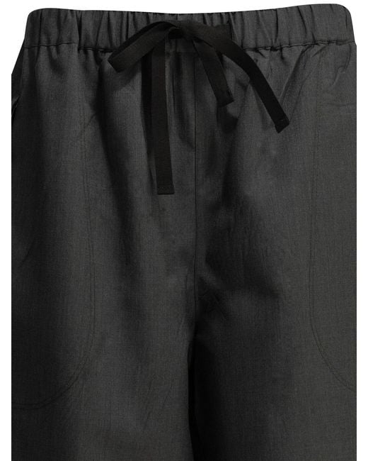 Prada Gray Wool Parachute Pants