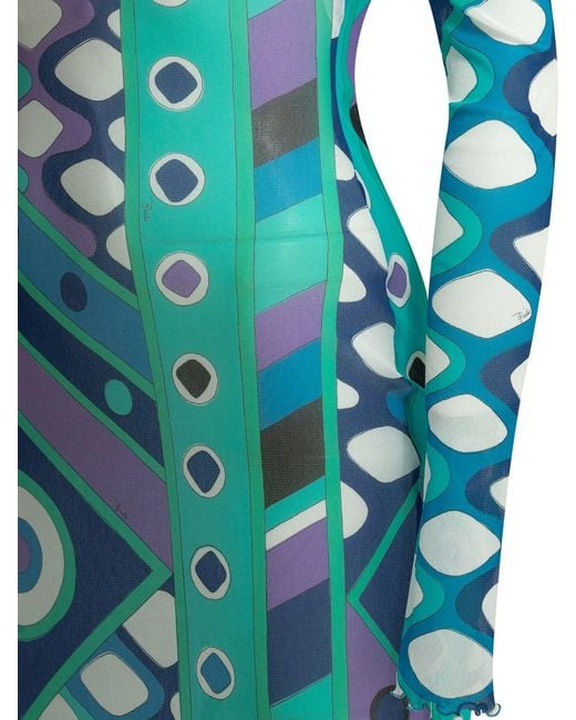 Emilio Pucci Blue "Vivara" Long Dress