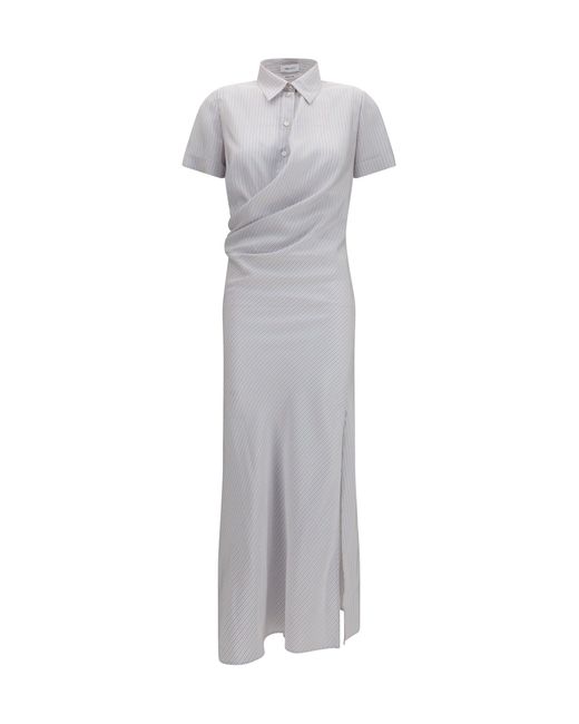 McQueen Gray Long Shirt Dress