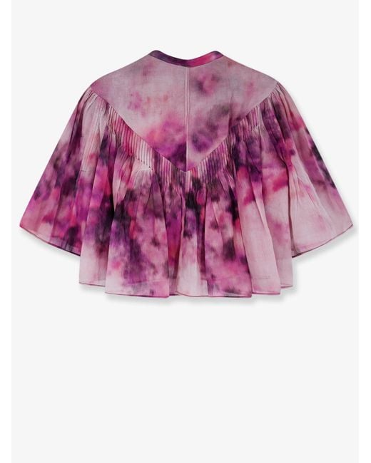Isabel Marant Pink Marant Etoile Veelia Organic Cotton Shirt