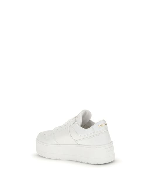 Prada White Lace Up