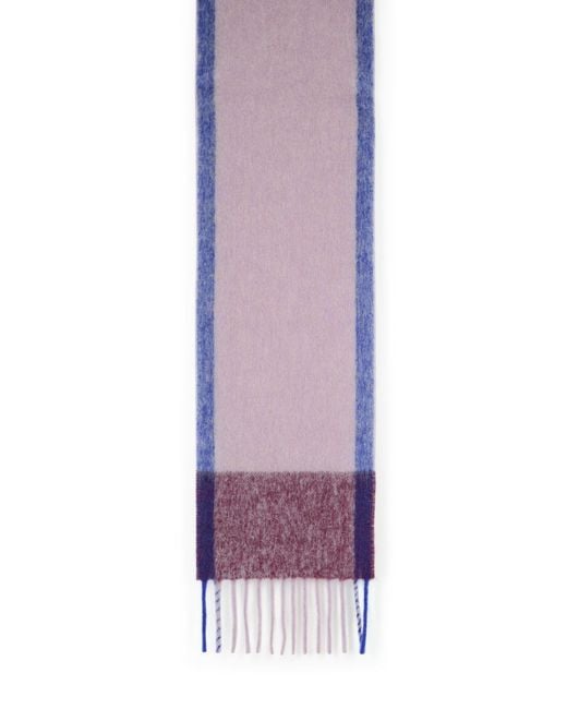 Closed Purple Alpaca Blend Scarf
