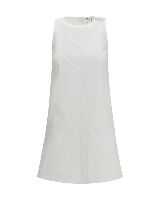 Courreges White Short Halter Dress