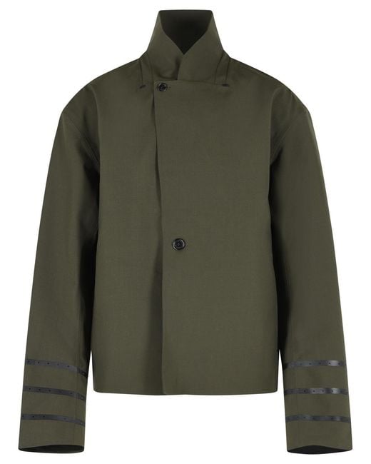 Coperni Green 'Technical' Wool Blend Jacket