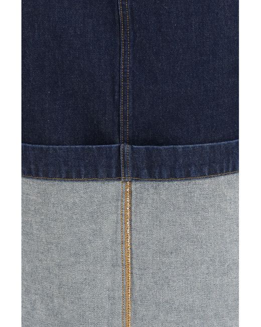 Khaite Blue Kilian Denim Skirt Benson