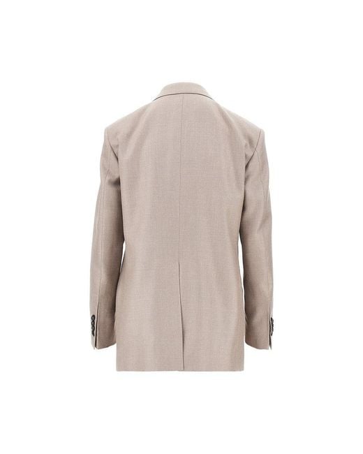 Tagliatore Natural Double-Breasted Twill Jacket
