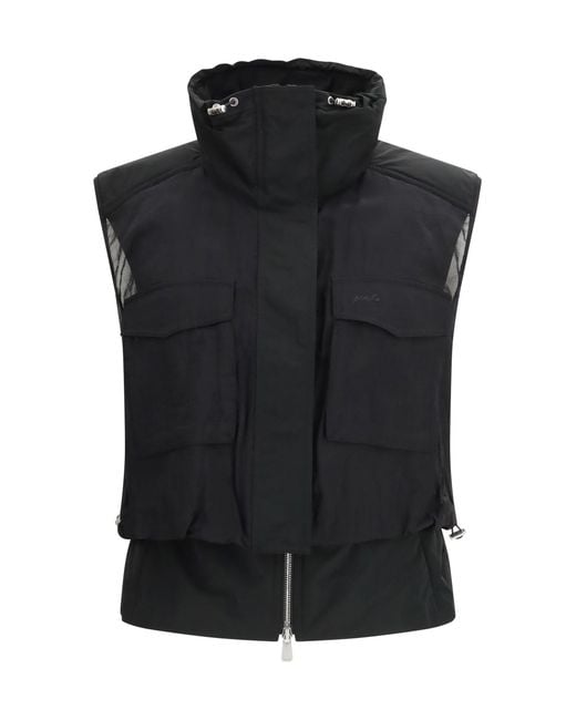 Pinko Black Vest Geraldine Nylon