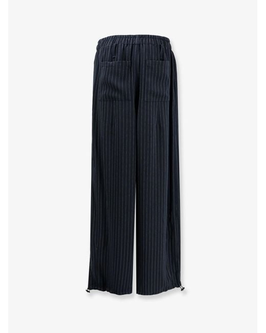 Frankie Shop Blue Oakdale Recycled Material Trousers